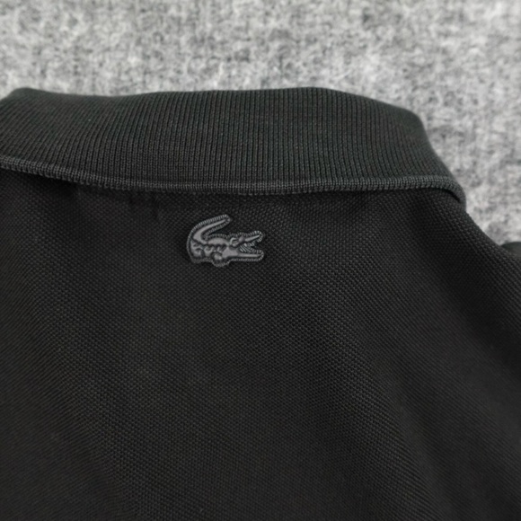 Lacoste Men's Polo Shirt in Black with Multicolor Logo - Picture 5 of 10